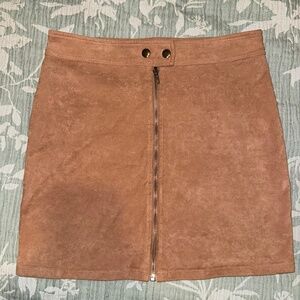 Kendall & Kylie Suede-like Material Skirt